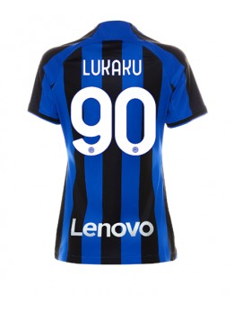 Inter Milan Romelu Lukaku #90 Heimtrikot für Frauen 2022-23 Kurzarm